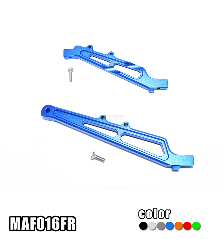 ALLOY FRONT & REAR CHASSIS BRACE MAF016FR for ARRMA 1/7 INFRACTION 6S BLX ALL-ROAD ARA109001, 1/7 LIMITLESS ALL-ROAD SPEED BASH
